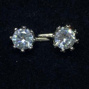 White Ice Stud Earrings